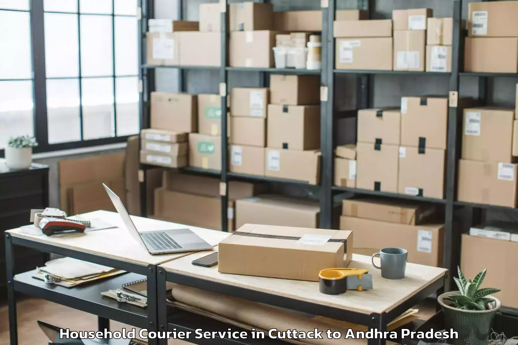 Get Cuttack to Duggirala Household Courier